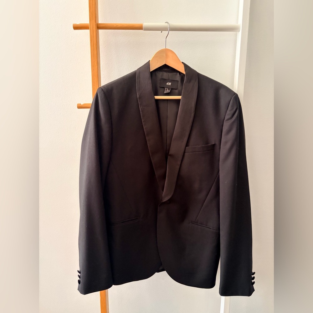 Men's H&M Black Tuxedo Blazer‎
